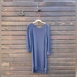 Massimo Dutti Navy Knit Crewneck Sweater